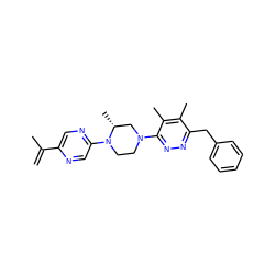 C=C(C)c1cnc(N2CCN(c3nnc(Cc4ccccc4)c(C)c3C)C[C@H]2C)cn1 ZINC000167172865