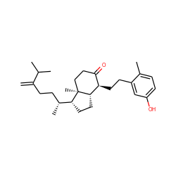 C=C(CC[C@@H](C)[C@H]1CC[C@H]2[C@H](CCc3cc(O)ccc3C)C(=O)CC[C@@]21C)C(C)C ZINC000073196506