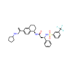 C=C(CNC1CCCC1)c1ccc2c(c1)CCC[C@H]2NC(=O)C[C@@H](NS(=O)(=O)c1cccc(C(F)(F)F)c1)c1ccccc1 ZINC000058602933