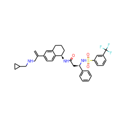 C=C(CNCC1CC1)c1ccc2c(c1)CCC[C@H]2NC(=O)C[C@@H](NS(=O)(=O)c1cccc(C(F)(F)F)c1)c1ccccc1 ZINC000058602931