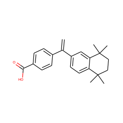 C=C(c1ccc(C(=O)O)cc1)c1ccc2c(c1)C(C)(C)CCC2(C)C ZINC000013738449