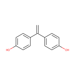 C=C(c1ccc(O)cc1)c1ccc(O)cc1 ZINC000004327575