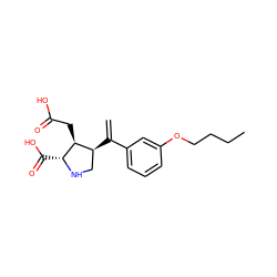 C=C(c1cccc(OCCCC)c1)[C@H]1CN[C@H](C(=O)O)[C@H]1CC(=O)O ZINC000013758394