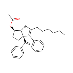 C=C(c1ccccc1)[C@@]12CC[C@@H](OC(C)=O)[C@@H]1CC(CCCCCC)=C2c1ccccc1 ZINC000071330360