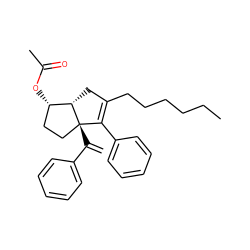 C=C(c1ccccc1)[C@@]12CC[C@H](OC(C)=O)[C@@H]1CC(CCCCCC)=C2c1ccccc1 ZINC000071329884