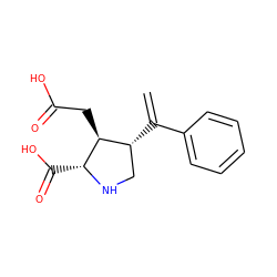 C=C(c1ccccc1)[C@@H]1CN[C@H](C(=O)O)[C@H]1CC(=O)O ZINC000013758418