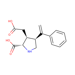 C=C(c1ccccc1)[C@H]1CN[C@H](C(=O)O)[C@H]1CC(=O)O ZINC000013758353