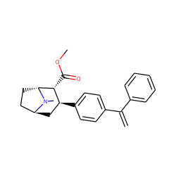 C=C(c1ccccc1)c1ccc([C@H]2C[C@H]3CC[C@H]([C@@H]2C(=O)OC)N3C)cc1 ZINC000100921397