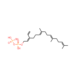 C=C/C(=C\CO[P@@](=O)(O)OP(=O)(O)O)CC/C=C(\C)CC/C=C(\C)CCC=C(C)C ZINC000013557446