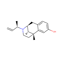 C=C[C@@H](C)N1CC[C@@]2(C)c3cc(O)ccc3C[C@H]1[C@H]2C ZINC000100640228