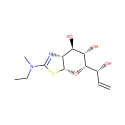 C=C[C@@H](O)[C@@H]1O[C@@H]2SC(N(C)CC)=N[C@@H]2[C@@H](O)[C@@H]1O ZINC000147002719