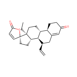 C=C[C@@H]1CC2=CC(=O)CC[C@@H]2[C@H]2CC[C@@]3(CC)[C@@H](CC[C@@]34C=CC(=O)O4)[C@H]12 ZINC000261150459