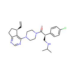 C=C[C@@H]1CCc2ncnc(N3CCN(C(=O)[C@H](CNC(C)C)c4ccc(Cl)cc4)CC3)c21 ZINC000095578565