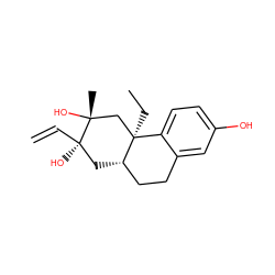 C=C[C@]1(O)C[C@H]2CCc3cc(O)ccc3[C@]2(CC)C[C@@]1(C)O ZINC000299866906