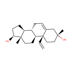 C=C[C@]12CC[C@@](C)(O)CC1=CC[C@@H]1[C@@H]2CC[C@]2(C)[C@@H](O)CC[C@@H]12 ZINC000028950300