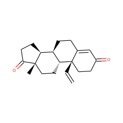 C=C[C@]12CCC(=O)C=C1CC[C@@H]1[C@@H]3CCC(=O)[C@@]3(C)CC[C@H]12 ZINC000026739146