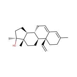 C=C[C@]12CCC(C)=CC1=CC[C@@H]1[C@@H]2CC[C@@]2(C)[C@H]1CC[C@]2(C)O ZINC000028950309