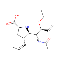 C=C[C@H](OCC)[C@H](NC(C)=O)[C@@H]1N[C@@H](C(=O)O)C[C@H]1/C=C\C ZINC000029040248