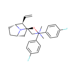 C=C[C@H]1[C@@H](OC(c2ccc(F)cc2)c2ccc(F)cc2)C[C@@H]2CC[C@H]1N2CCN(C)C ZINC001772626630