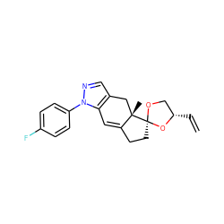 C=C[C@H]1CO[C@@]2(CCC3=Cc4c(cnn4-c4ccc(F)cc4)C[C@@]32C)O1 ZINC000028523532