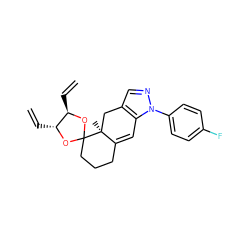 C=C[C@H]1OC2(CCCC3=Cc4c(cnn4-c4ccc(F)cc4)C[C@@]32C)O[C@@H]1C=C ZINC000028525513