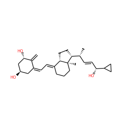 C=C1/C(=C\C=C2/CCC[C@@]3(C)[C@H]2CC[C@@H]3[C@H](C)/C=C/[C@@H](O)C2CC2)C[C@@H](O)C[C@@H]1O ZINC000003921872