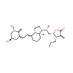 C=C1/C(=C\C=C2/CCC[C@@]3(C)[C@H]2CC[C@@H]3[C@H](C)C[C@@H]2OC(=O)C(=C)[C@@H]2CCC)C[C@@H](O)C[C@@H]1O ZINC000037865395