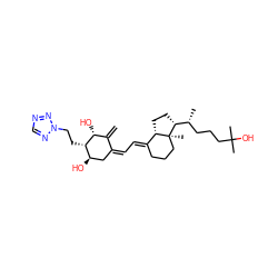C=C1/C(=C\C=C2/CCC[C@@]3(C)[C@H]2CC[C@@H]3[C@H](C)CCCC(C)(C)O)C[C@@H](O)[C@H](CCn2ncnn2)[C@@H]1O ZINC000096273217