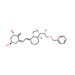 C=C1/C(=C\C=C2/CCC[C@@]3(C)[C@H]2CC[C@@H]3[C@H](C)COCc2ccccc2)C[C@@H](O)C[C@@H]1O ZINC000028869519