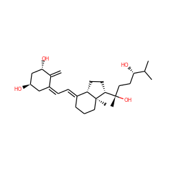 C=C1/C(=C\C=C2/CCC[C@]3(C)[C@@H]([C@@](C)(O)CC[C@H](O)C(C)C)CC[C@@H]23)C[C@@H](O)C[C@@H]1O ZINC000223944711