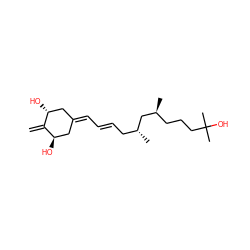 C=C1[C@H](O)CC(=C/C=C/C[C@@H](C)C[C@@H](C)CCCC(C)(C)O)C[C@H]1O ZINC000040391613