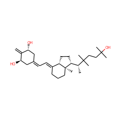 C=C1[C@H](O)CC(=C/C=C2\CCC[C@@]3(C)[C@H]2CC[C@@H]3[C@@H](C)C(C)(C)CCC(C)(C)O)C[C@H]1O ZINC000072317229