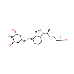 C=C1[C@H](O)CC(=C/C=C2\CCC[C@@]3(C)[C@H]2CC[C@@H]3[C@@H](C)CCCC(C)(C)O)C[C@H]1O ZINC000004394162