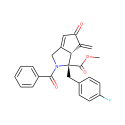 C=C1C(=O)C=C2CN(C(=O)c3ccccc3)[C@@](Cc3ccc(F)cc3)(C(=O)OC)[C@@H]12 ZINC000006145329