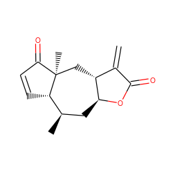 C=C1C(=O)O[C@H]2C[C@@H](C)[C@@H]3C=CC(=O)[C@@]3(C)C[C@H]12 ZINC000004097998