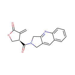 C=C1C(=O)OC[C@@H]1C(=O)N1Cc2cc3ccccc3nc2C1 ZINC000013836034