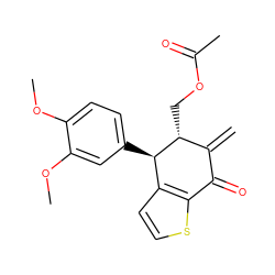 C=C1C(=O)c2sccc2[C@@H](c2ccc(OC)c(OC)c2)[C@@H]1COC(C)=O ZINC000038345614