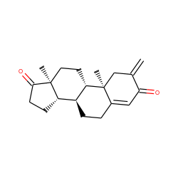 C=C1C[C@@]2(C)C(=CC1=O)CC[C@H]1[C@@H]3CCC(=O)[C@@]3(C)CC[C@@H]12 ZINC000034058607