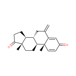 C=C1C[C@@H]2[C@H](CC[C@]3(C)C(=O)CC[C@@H]23)[C@@]2(C)C=CC(=O)C=C12 ZINC000003973334