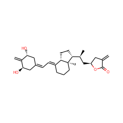 C=C1C[C@H](C[C@H](C)[C@H]2CC[C@H]3/C(=C/C=C4C[C@@H](O)C(=C)[C@H](O)C4)CCC[C@@]32C)OC1=O ZINC000029060831