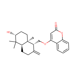 C=C1CC[C@H]2C(C)(C)[C@H](O)CC[C@@]2(C)[C@@H]1COc1cc(=O)oc2ccccc12 ZINC000008687605