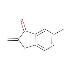 C=C1Cc2ccc(C)cc2C1=O ZINC000071488890