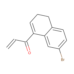 C=CC(=O)C1=CCCc2ccc(Br)cc21 ZINC000036178658