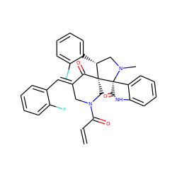 C=CC(=O)N1C/C(=C\c2ccccc2F)C(=O)[C@@]2(C1)[C@H](c1ccccc1F)CN(C)[C@]21C(=O)Nc2ccccc21 ZINC000103260888