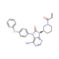 C=CC(=O)N1CCC[C@@H](n2c(=O)n(-c3ccc(Oc4ccccc4)cc3)c3c(N)ncnc32)C1 ZINC000220235733