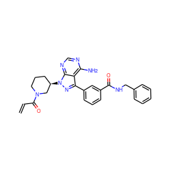 C=CC(=O)N1CCC[C@@H](n2nc(-c3cccc(C(=O)NCc4ccccc4)c3)c3c(N)ncnc32)C1 ZINC000095576252