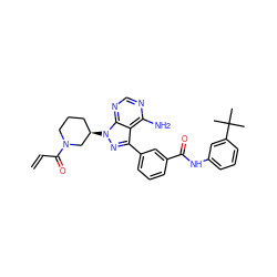 C=CC(=O)N1CCC[C@@H](n2nc(-c3cccc(C(=O)Nc4cccc(C(C)(C)C)c4)c3)c3c(N)ncnc32)C1 ZINC000095571768