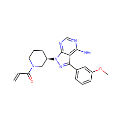 C=CC(=O)N1CCC[C@@H](n2nc(-c3cccc(OC)c3)c3c(N)ncnc32)C1 ZINC000095580310