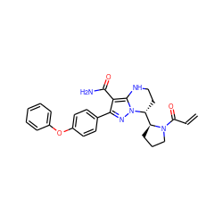 C=CC(=O)N1CCC[C@H]1[C@H]1CCNc2c(C(N)=O)c(-c3ccc(Oc4ccccc4)cc3)nn21 ZINC001772652933