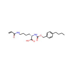 C=CC(=O)NCCCC[C@H](NC(=O)OCc1ccc(CCCC)cc1)C(=O)O ZINC000095563817